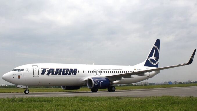 Aeronavă TAROM. FOTO TAROM Aeronavă TAROM. FOTO TAROM