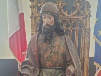 Statuia Sfântului Evanghelist Luca. FOTO Eurojust