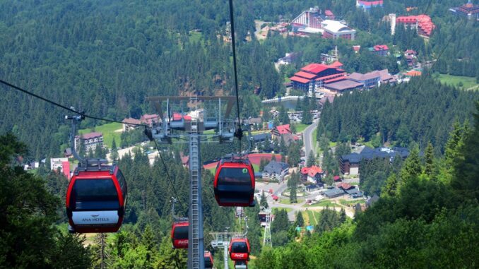 Vedere din Poiana Brașov. FOTO Ovidiu Oprea
