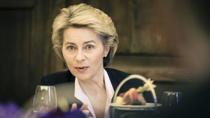 Ursula von der Leyen, Președintele Comisiei Europene. FOTO Kuhlmann /MSC / Wikimedia Ursula von der Leyen, Președintele Comisiei Europene. FOTO Kuhlmann /MSC / Wikimedia
