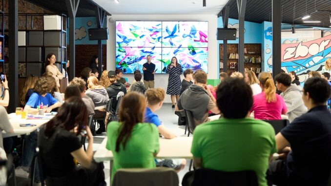 Atelier AI la Zbor Baia Mare. FOTO BCR