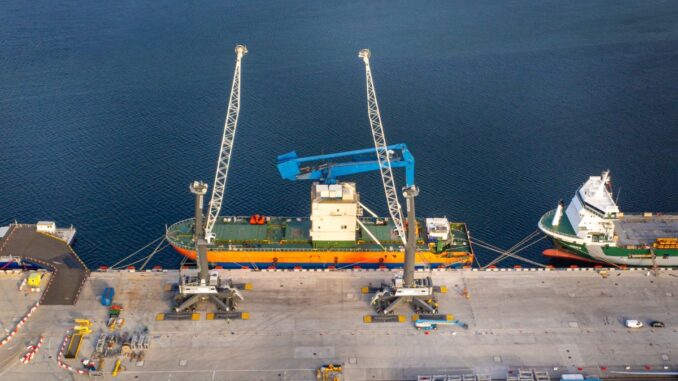 Noul terminal multimodal în Portul Constanța Sud. FOTO CSCT