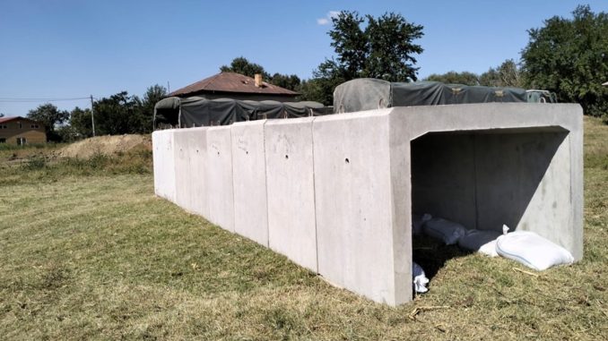 Adăpost construit în județul Tulcea. FOTO Ministerul Apărării